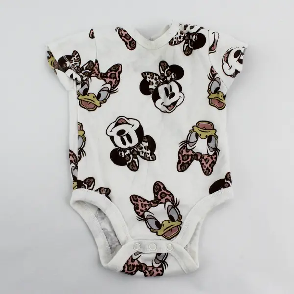 3 Pc Lot Disney Minnie Mouse Pink & White Baby Girls' Clothes Size 3-6M