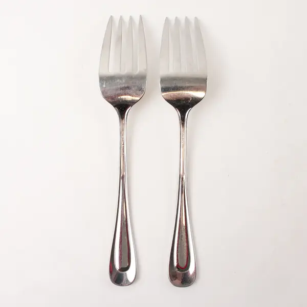 Two Sand Dune (Stainless, Glossy, Wide Indent), Serving Forks -Oneida Canada