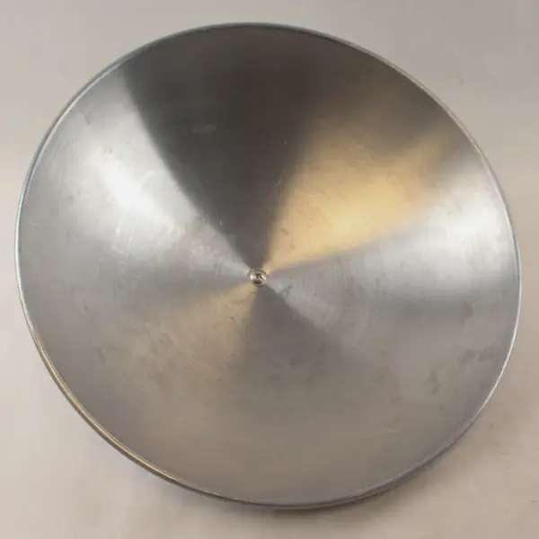 Lot Of 2 Unbranded Carbon Steel Wok Cooking Pan 14" Diameter With Stainless Lid 