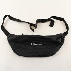 Columbia Solid Black Color Lightweight Packable Fanny/Hip Pack Zipper Closures