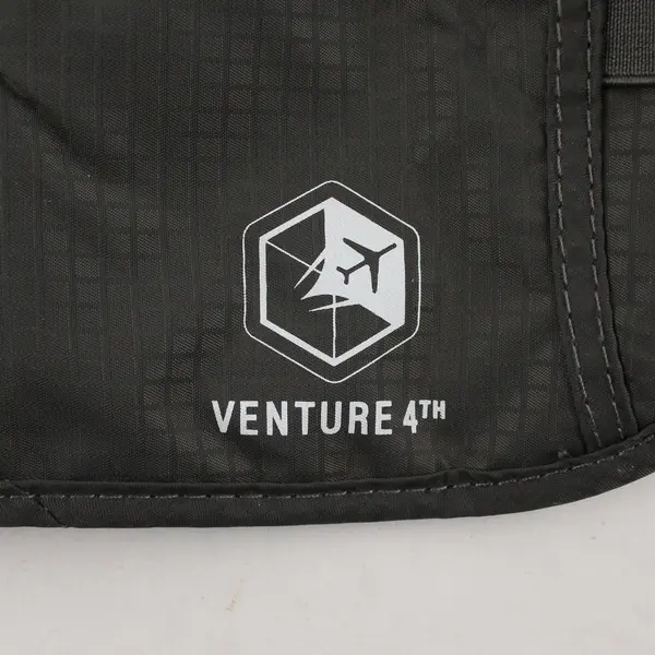 Venture 4th Solid Gray Travel Wallet Pouch Fanny Pack/Cross Body RFID Blocking