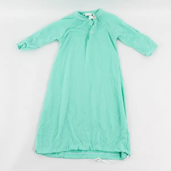 VTG Mother Goose by Oneita Mint Green Nightgown Newborn 0-16 Lbs