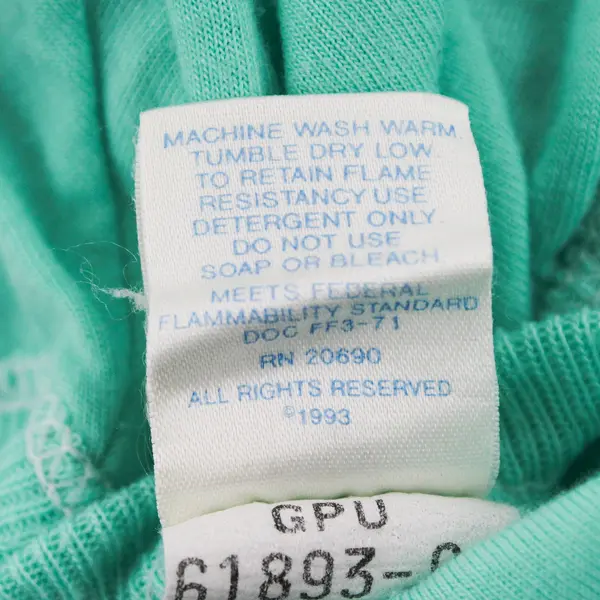 VTG Mother Goose by Oneita Mint Green Nightgown Newborn 0-16 Lbs