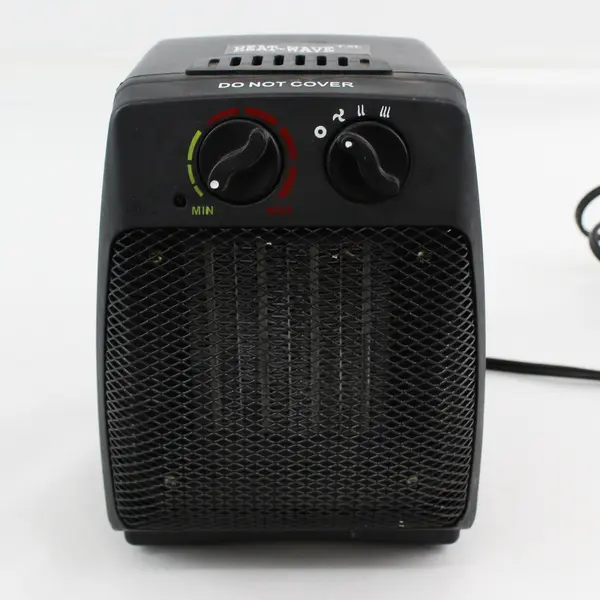 Heat-Wave Black 1500 Watts Fan Heater Model NSB-150 (EB38004) (Tested/Works)