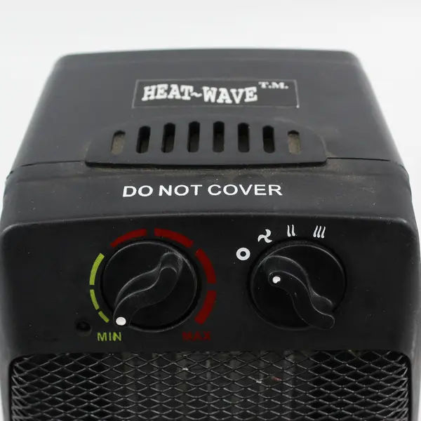 Heat-Wave Black 1500 Watts Fan Heater Model NSB-150 (EB38004) (Tested/Works)