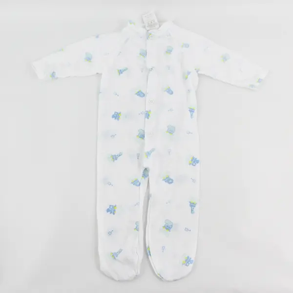 VTG Sleepy Dreams Animals in Train Cars Footed Pajamas Infant Med 12 to 18 lbs