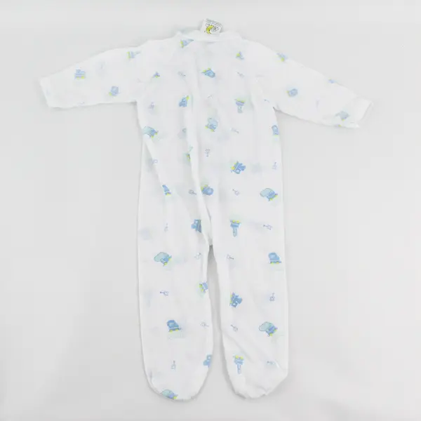 VTG Sleepy Dreams Animals in Train Cars Footed Pajamas Infant Med 12 to 18 lbs