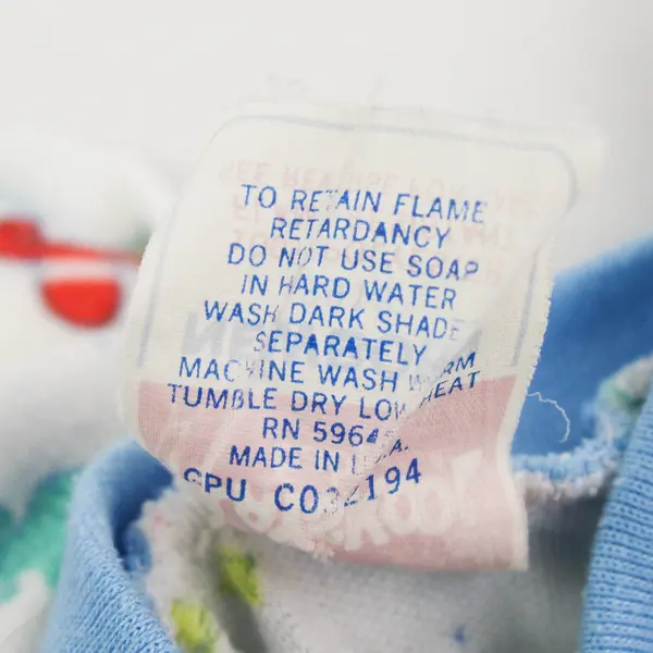 VTG Playskool Cowboy-Themed One-Piece Pajamas Newborn