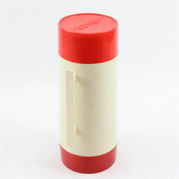 Aladdin HY-LO 1Qt Wide Mouth Coffee Thermos Bottle WM1060P Red/Beige