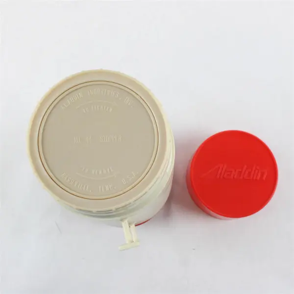 Aladdin HY-LO 1Qt Wide Mouth Coffee Thermos Bottle WM1060P Red/Beige