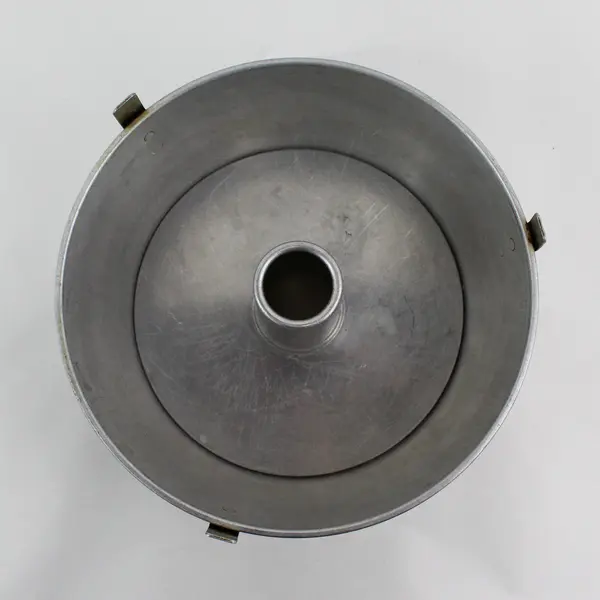 Wear-Ever Footed Aluminum 10" x 4" Angel Food Round Fluted Cake Pan No 2744