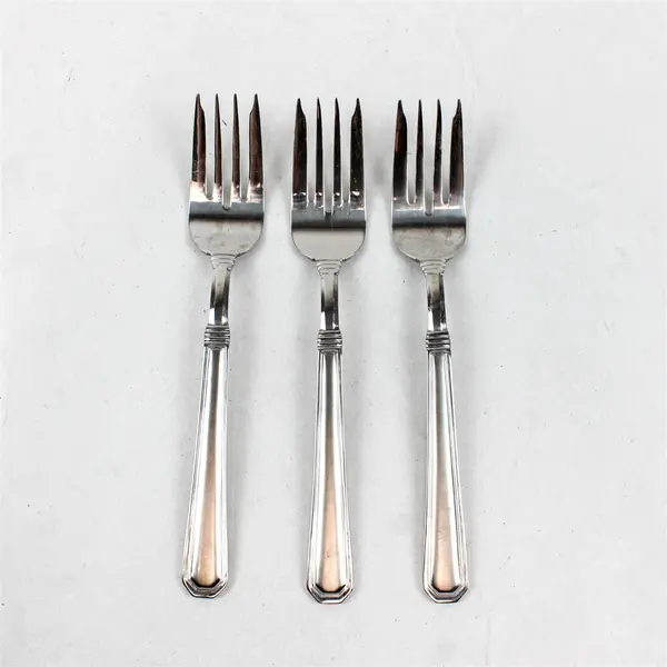 Lot of 3 Pfaltzgraff Satin Providence 18/8 Salad Forks