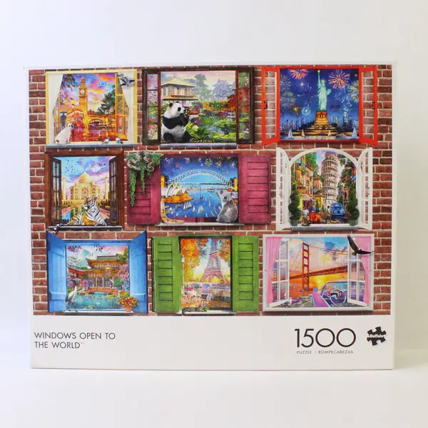 Windows Open to The World 1500 Piece Puzzle Complete, #02400