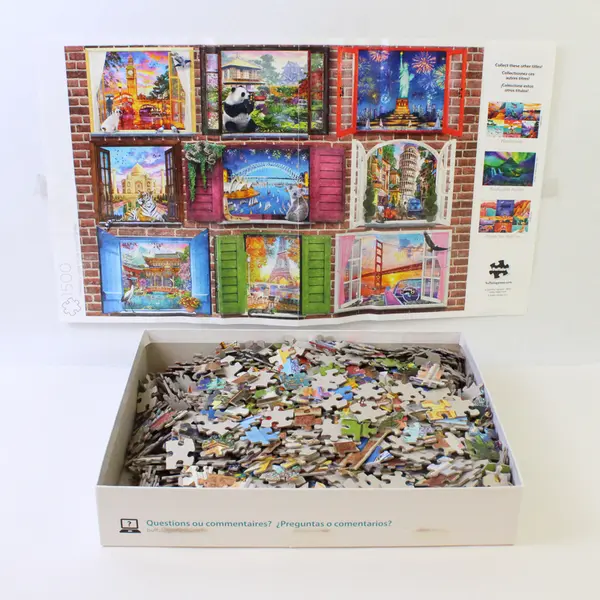 Windows Open to The World 1500 Piece Puzzle Complete, #02400