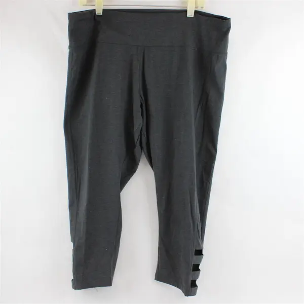 RBX Dark Gray Cutout Activewear Capri Leggings Women's 2X