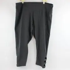 RBX Dark Gray Cutout Activewear Capri Leggings Women's 2X