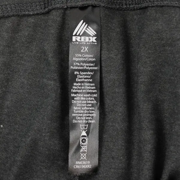 RBX Dark Gray Cutout Activewear Capri Leggings Women's 2X