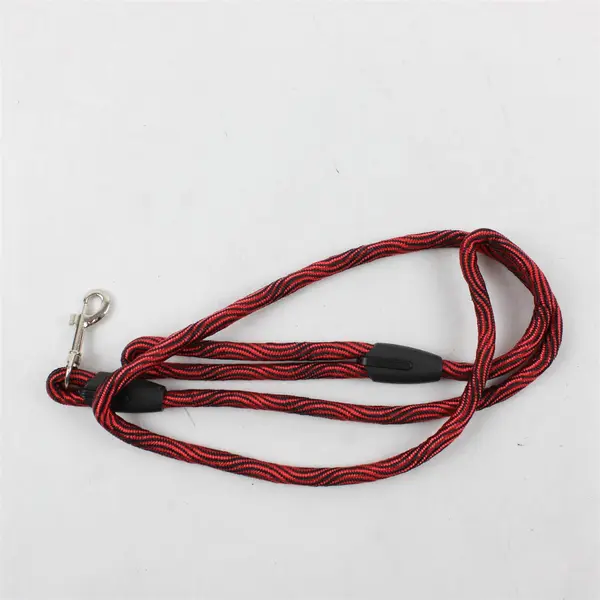 Red & Black Dog Leash 4ft Durable Webbing Clip Handle Small-Medium