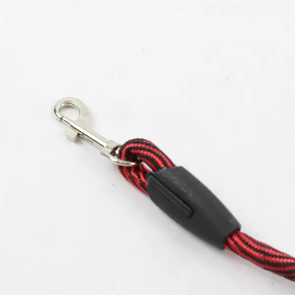 Red & Black Dog Leash 4ft Durable Webbing Clip Handle Small-Medium