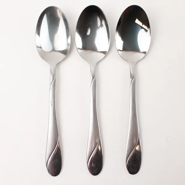 Lot of Three Stainless Tablespoons in the Pattern Swirl Sand by Cambridge