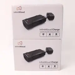Lot Of 2 InfinitiKloud Charge USB Drive Compatible Pc Mac Android IOS (Untested)