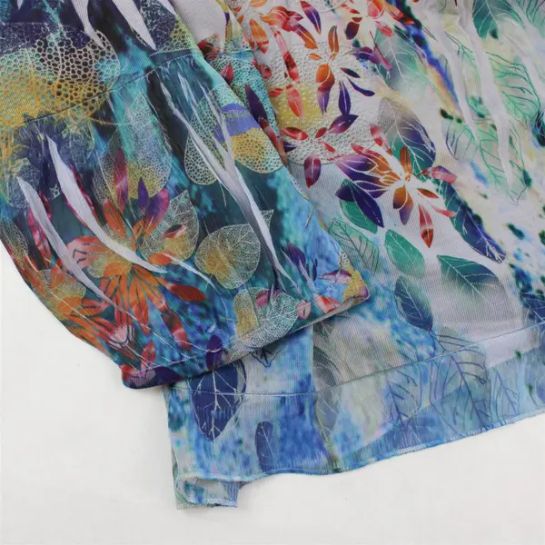 NWT One World Live And Let Live Multicolor Boho Top Women's XL