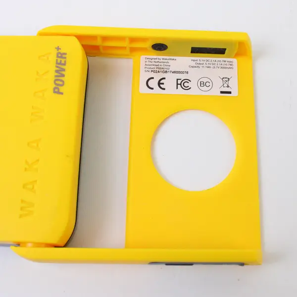 Waka Waka Power + Yellow Compact Solar-Powered Charger & Flashlight (Untested)