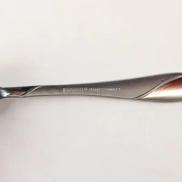 Lot of 6 Stainless Tablespoons in the Pattern Swirl Sand by Cambridge