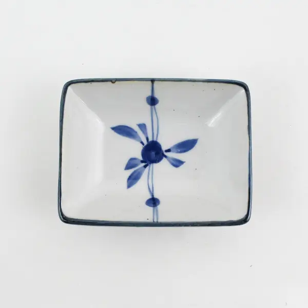 Set of 5 Porcelain Floral Pattern Japanese Soy or Sushi Sauce Dishes