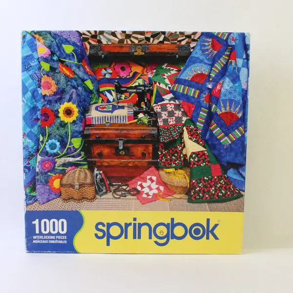 Springbok 1,000 Pc. Jigsaw Puzzle Stitch in Time 2010, Complete
