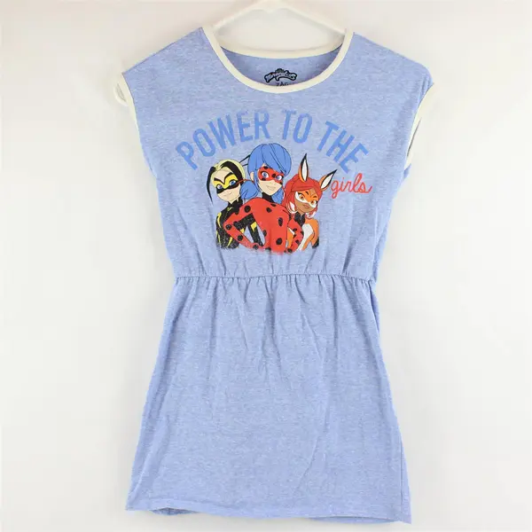 ZAG Heroes Miraculous Power To The Girls Blue Dress Girls' Medium 7-8