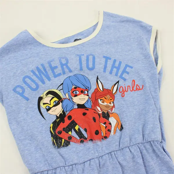 ZAG Heroes Miraculous Power To The Girls Blue Dress Girls' Medium 7-8
