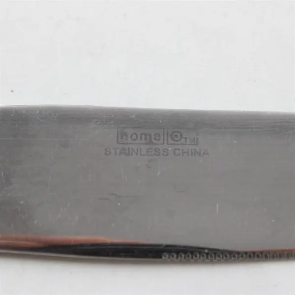 Lot of 2 Home Swirl Sand Stainless Dinner Knives Made in China