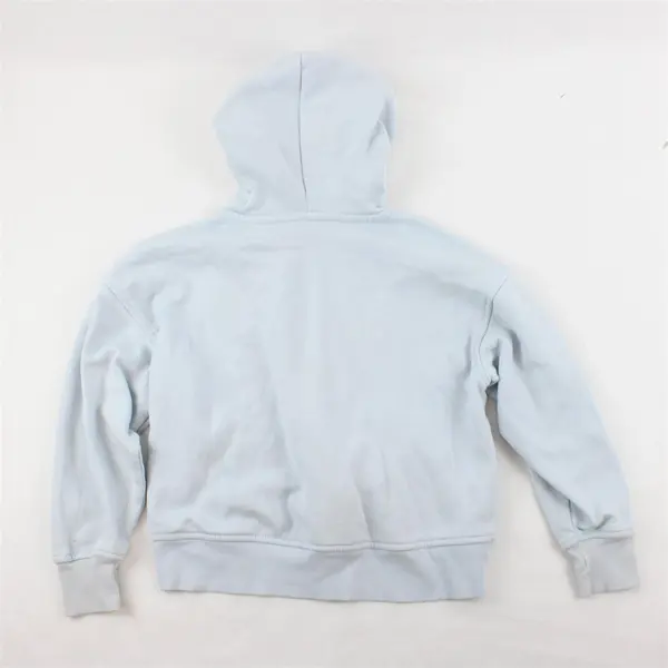 Old Navy Heart Applique Light Blue Zip-Up Hoodie Girls' Small 6-7