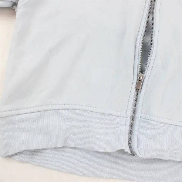Old Navy Heart Applique Light Blue Zip-Up Hoodie Girls' Small 6-7
