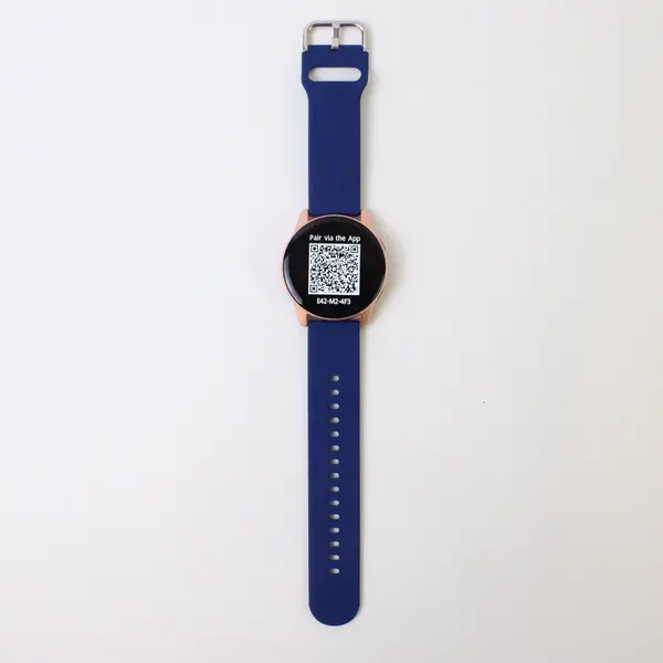 Letsfit E42 Smart Watch Tracker Fitness Gold Bezel + Blue Band (Tested/Works)