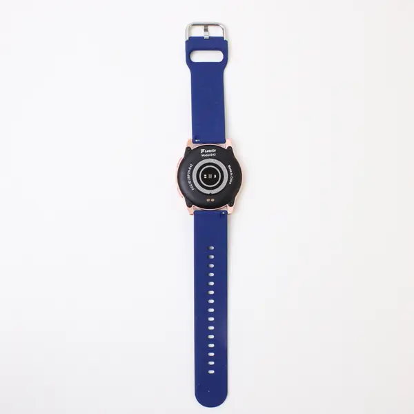 Letsfit E42 Smart Watch Tracker Fitness Gold Bezel + Blue Band (Tested/Works)