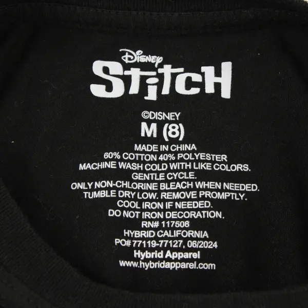 Disney Stitch and Angel Halloween Graphic T-Shirt Girls' Medium 8