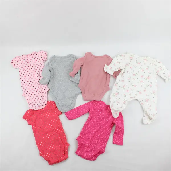 Lot of 6 Baby Girls' One-Pieces Newborn
