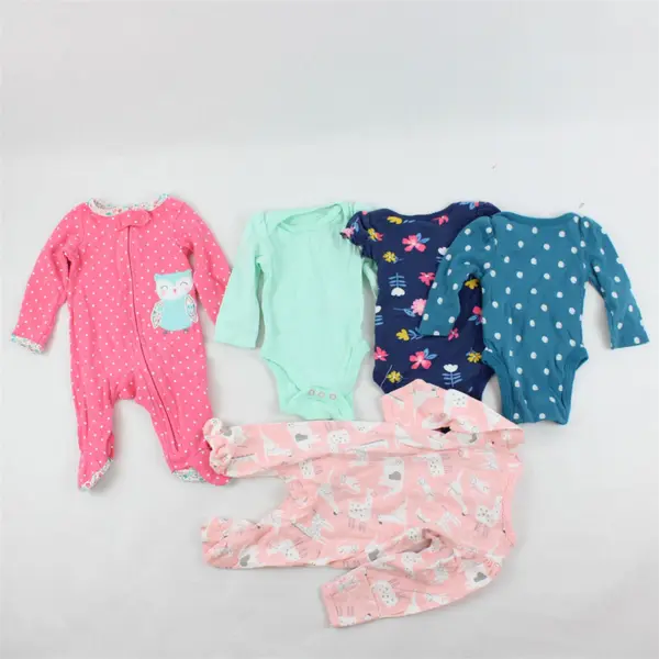 Lot of 5 Baby Girls' One-Pieces Newborn