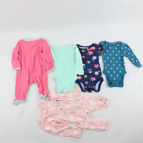 Lot of 5 Baby Girls' One-Pieces Newborn