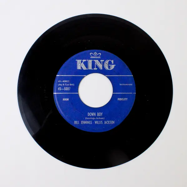 Bill Jennings - Willis Jackson Wishbone/Down Boy 7" Vinyl Records