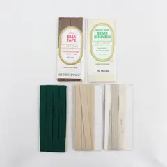 Lot of 6 Vintage Cards of Bias Tape & Seam Binding, 3 New in Package
