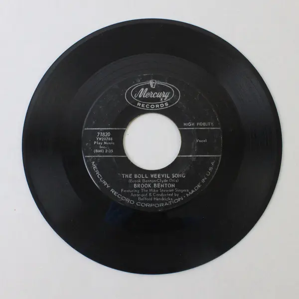Brook Benton- Boll Weevil Song/ Your Eyes 7" Vinyl Record