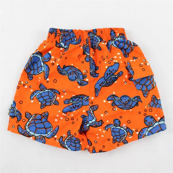 OshKosh B'gosh Orange and Blue Sea Turtle Pattern Swim Shorts Baby Boys' 12 Mo