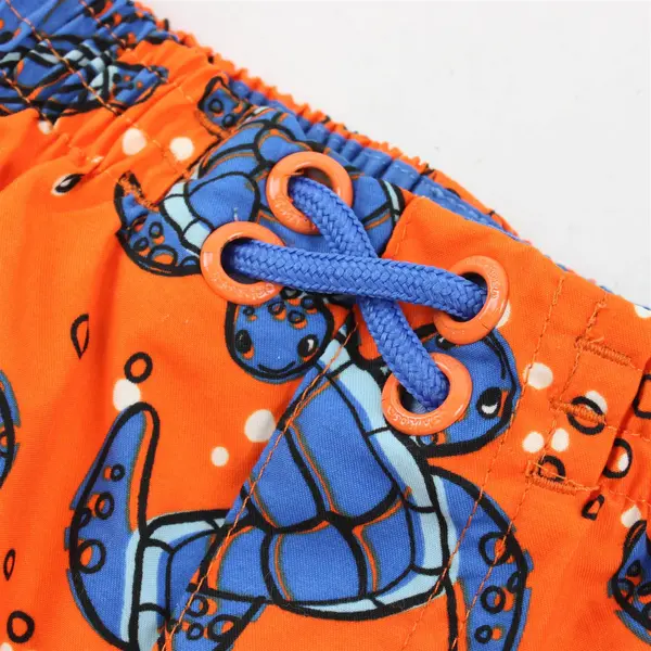 OshKosh B'gosh Orange and Blue Sea Turtle Pattern Swim Shorts Baby Boys' 12 Mo