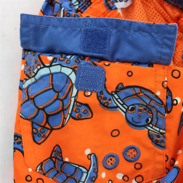 OshKosh B'gosh Orange and Blue Sea Turtle Pattern Swim Shorts Baby Boys' 12 Mo