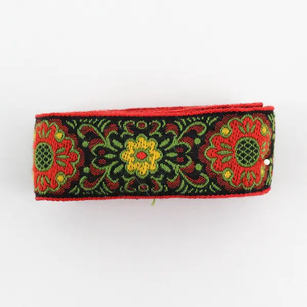 Lot of 5 bundles of Vintage Jacquard Woven Ribbon