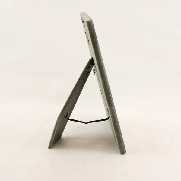 Mod Art Deco Monochrome Glass Picture Frame 3.5x5.5 Wall/Desk