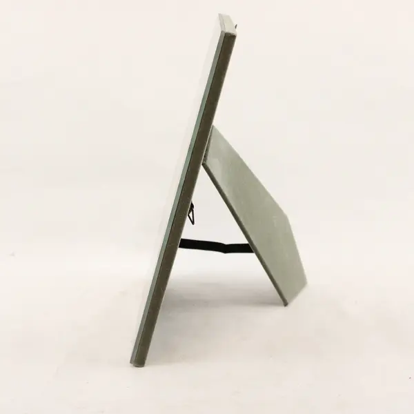 Mod Art Deco Monochrome Glass Picture Frame 3.5x5.5 Wall/Desk